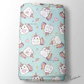 Baby Unicorn Printed Kid's Fabric For Wholesale Rate